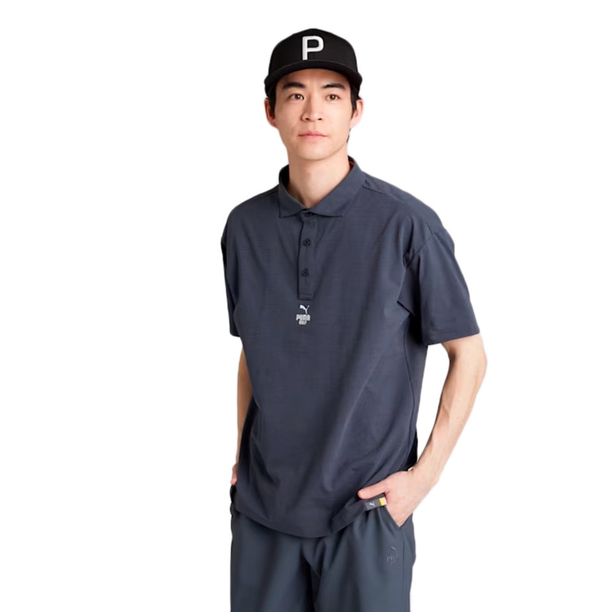 プーマ（PUMA）（メンズ）ゴルフウェア FOG ソリッド リラックス 半袖ポロシャツ 633298-01