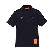 (メンズ)ゴルフウェア PUMA x FFTK ビッグ レーベル 半袖 ポロシャツ 633661-01
