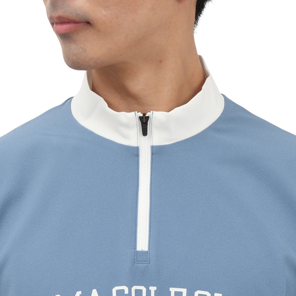 プーマ（PUMA）（メンズ）ゴルフウェア 吸汗速乾 半袖 ハーフジップポロシャツ 635495-02