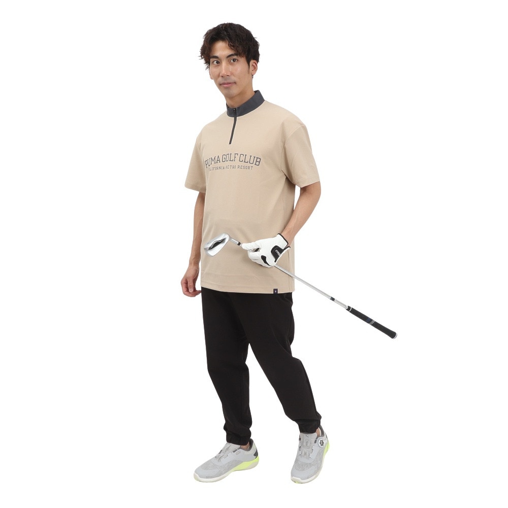 プーマ（PUMA）（メンズ）ゴルフウェア 吸汗速乾 半袖 ハーフジップポロシャツ 635495-03