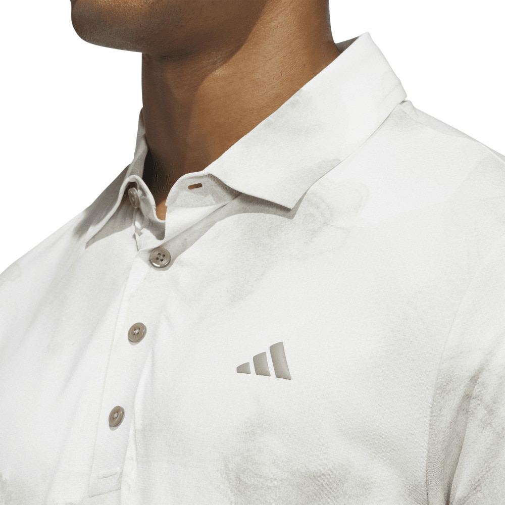 アディダス（adidas）（メンズ）ゴルフウェア アディゼロ クールタッチ 半袖シャツ KQX67-JN9141GRY