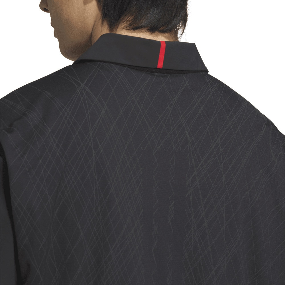 アディダス（adidas）（メンズ）アディゼロ バックプリント 半袖シャツ KTN21-JF8556BLK