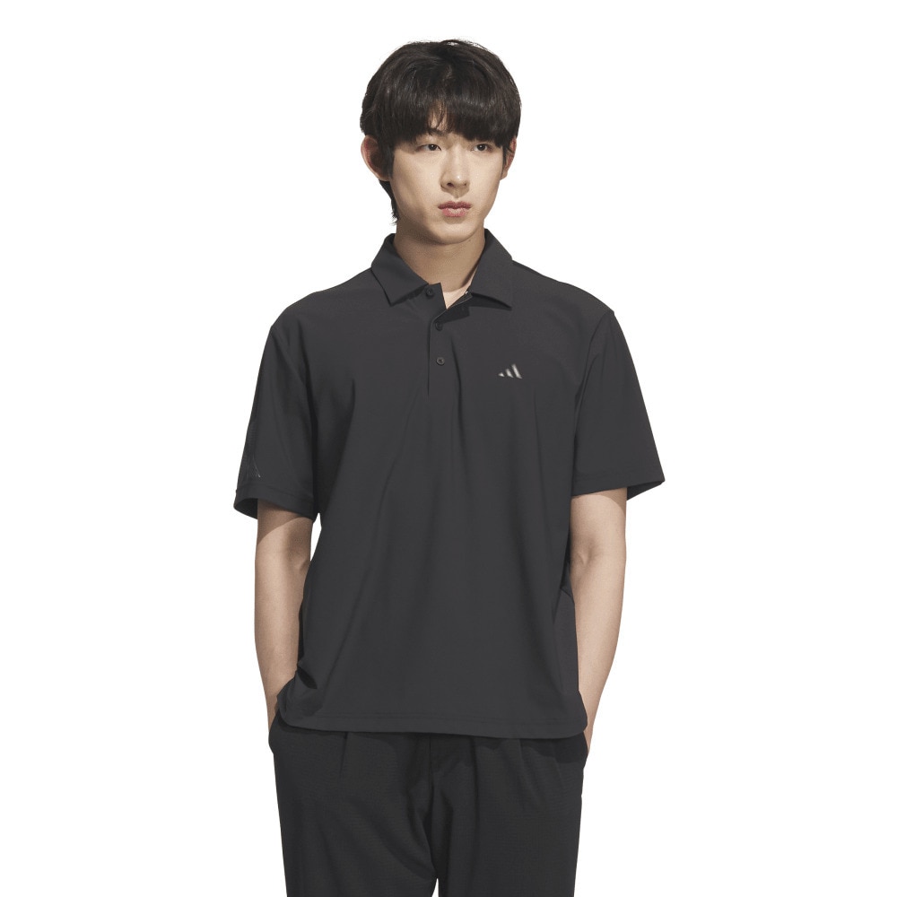 アディダス（adidas）（メンズ）アディゼロ バックプリント 半袖シャツ KTN21-JF8556BLK