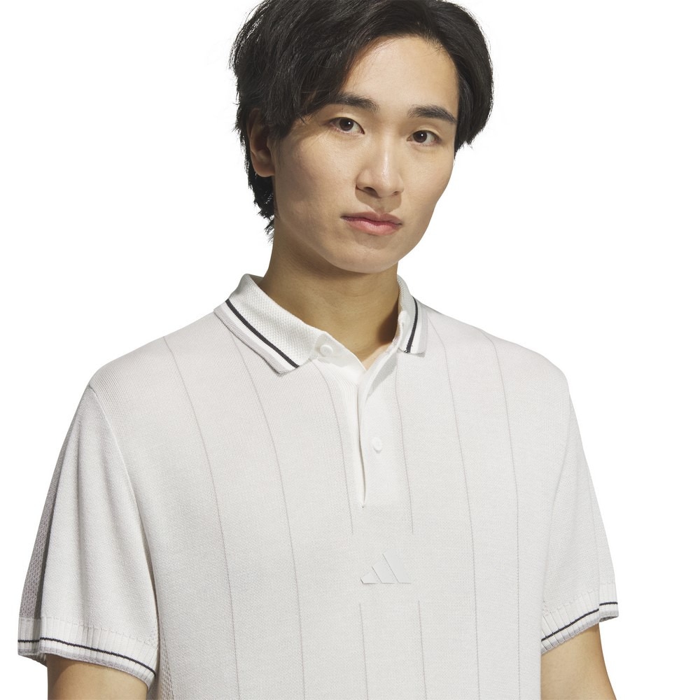 アディダス（adidas）（メンズ）ゴルフウェア ビヨンド ザ コース ルーズフィット ニット半袖ポロシャツ KUK52-JE8308W