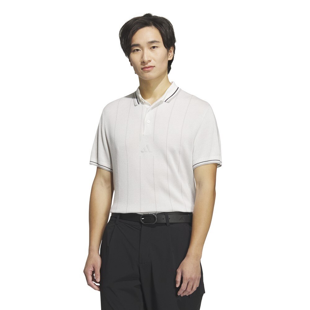 アディダス（adidas）（メンズ）ゴルフウェア ビヨンド ザ コース ルーズフィット ニット半袖ポロシャツ KUK52-JE8308W