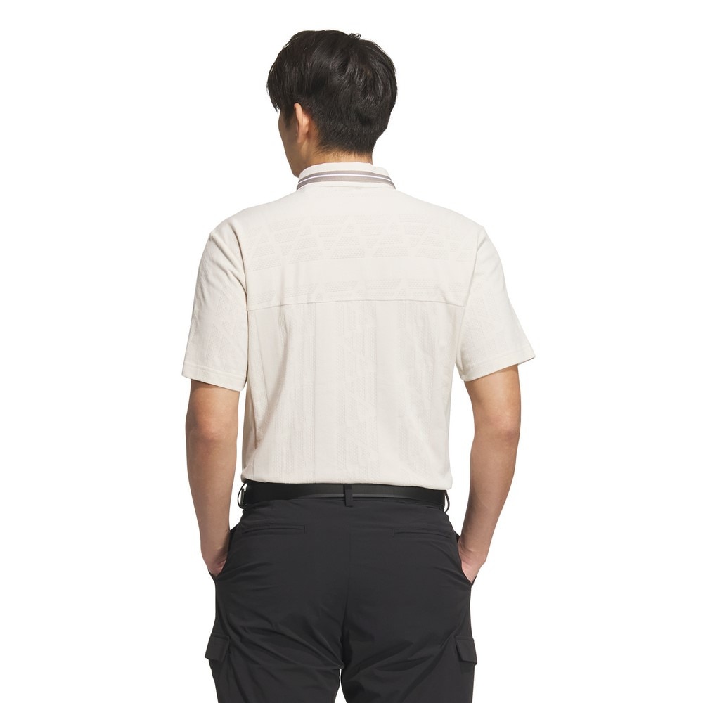 アディダス（adidas）（メンズ）ゴルフウェア ビヨンド ザ コース 半袖 ポロシャツ ジャガード BOSロゴ KUK57-JG1357ALM