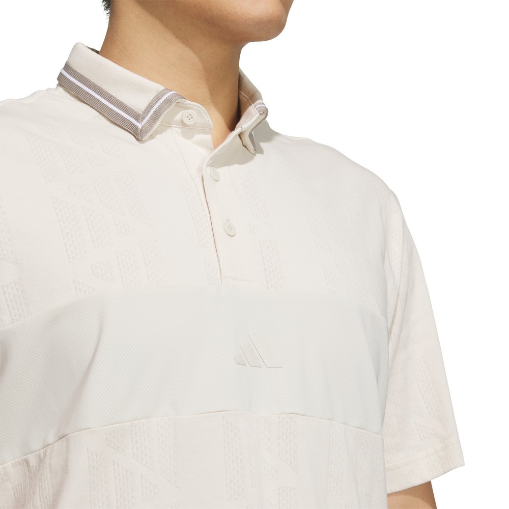 アディダス（adidas）（メンズ）ゴルフウェア ビヨンド ザ コース 半袖 ポロシャツ ジャガード BOSロゴ KUK57-JG1357ALM