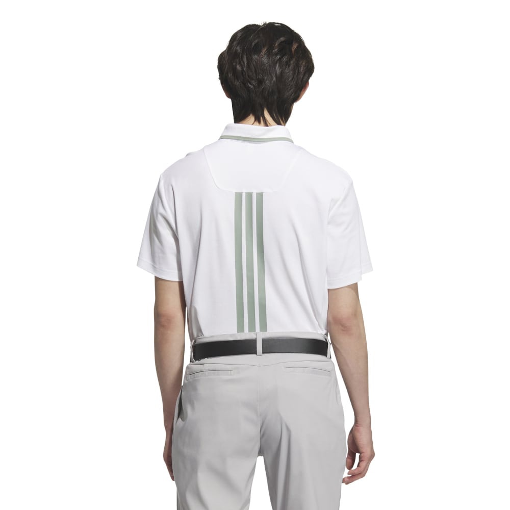 アディダス（adidas）（メンズ）ゴルフウェア アディゼロ ツイストニット 半袖 ジップポロシャツ KUK69-JE8326W
