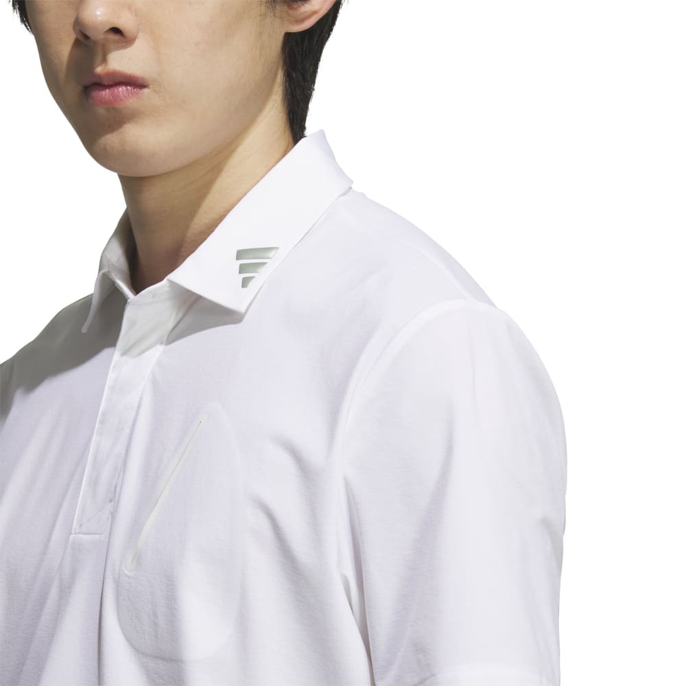 アディダス（adidas）（メンズ）ゴルフウェア 吸汗速乾 アディゼロ ツイストニット ベンチレーション 半袖シャツ KUK74-JE8331W