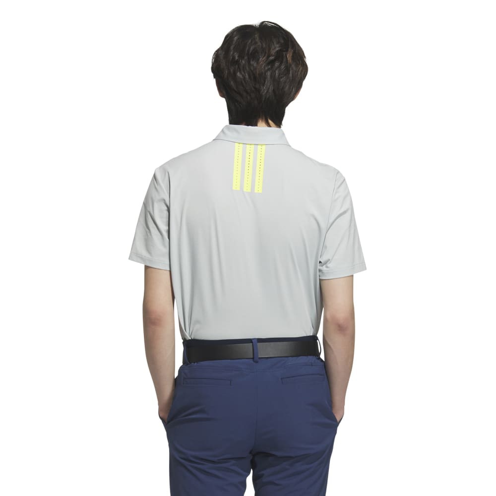 アディダス（adidas）（メンズ）ゴルフウェア 吸汗速乾 アディゼロ ツイストニット ベンチレーション 半袖シャツ KUK74-JG1318SLV