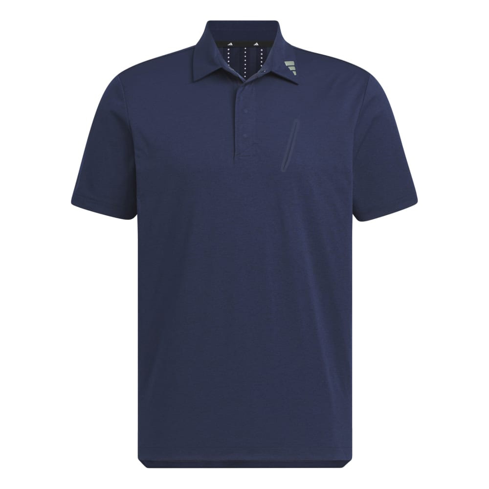 アディダス（adidas）（メンズ）ゴルフウェア 吸汗速乾 アディゼロ ツイストニット ベンチレーション 半袖シャツ KUK74-JG1319NVY