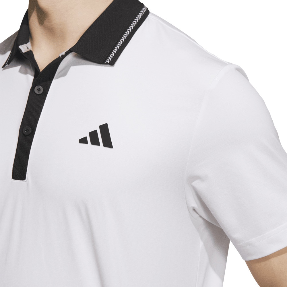アディダス（adidas）（メンズ）ゴルフウェア バックグラフィック ビッグロゴ 半袖 ポロシャツ KVH32-JE7150W