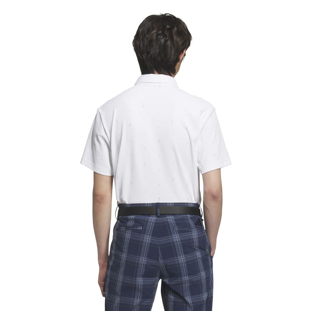 アディダス（adidas）（メンズ）ゴルフウェア 吸汗速乾 モノグラム 半袖 ポロシャツ KVH28-JE7146W