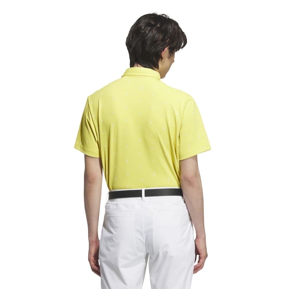 アディダス（adidas）（メンズ）ゴルフウェア モノグラム 半袖シャツ KVH28-JF6301YEL