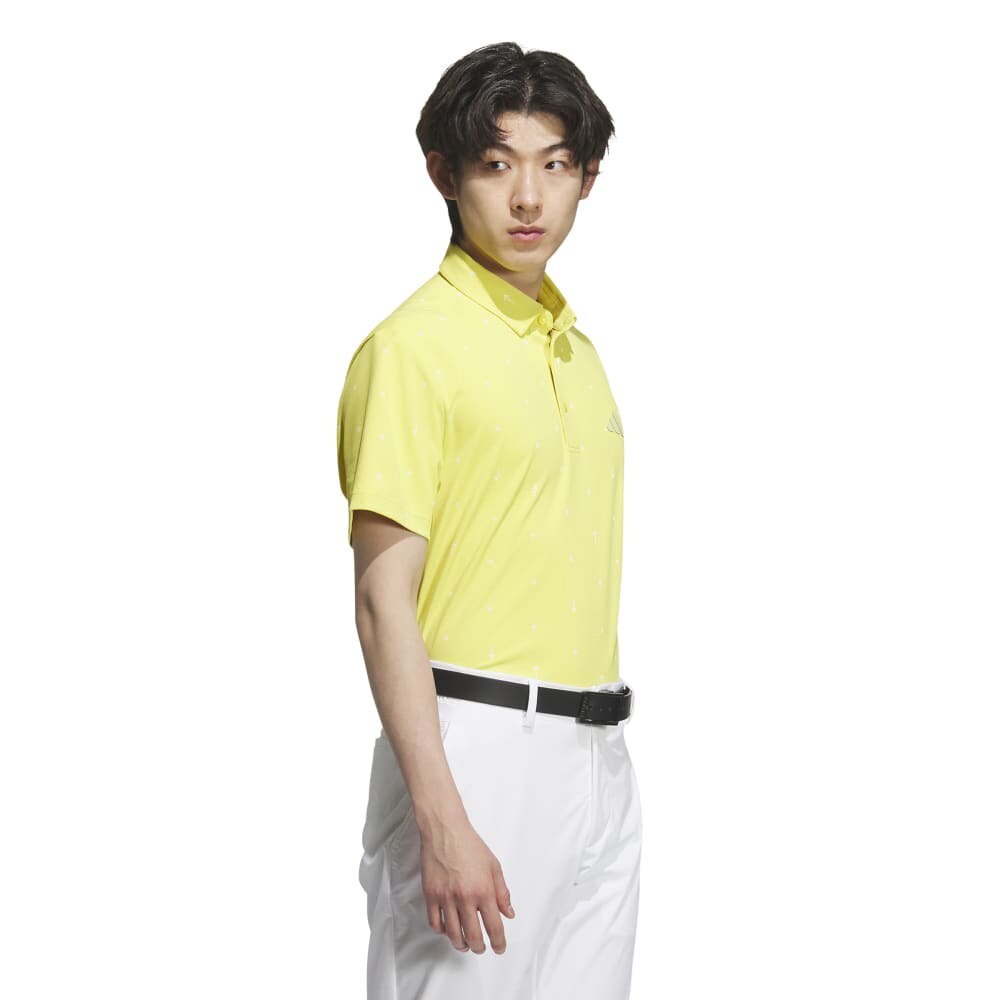 アディダス（adidas）（メンズ）ゴルフウェア モノグラム 半袖シャツ KVH28-JF6301YEL