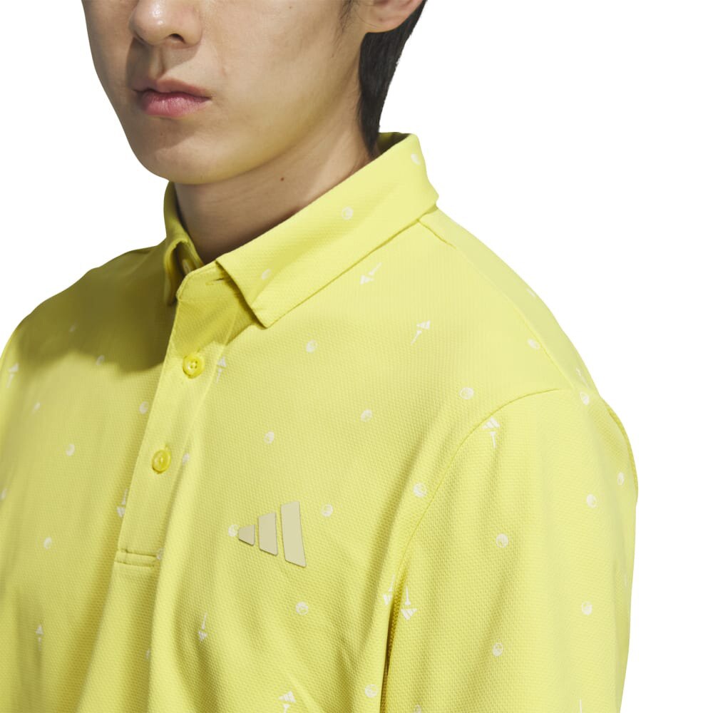アディダス（adidas）（メンズ）ゴルフウェア モノグラム 半袖シャツ KVH28-JF6301YEL
