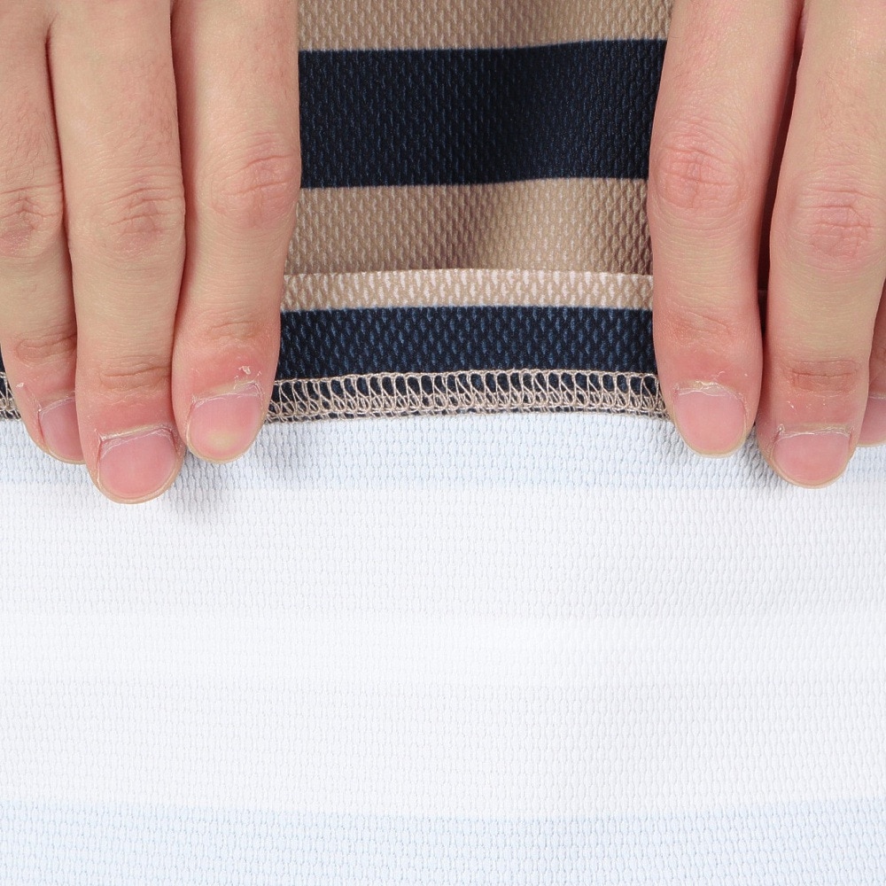 トミー ヒルフィガー ゴルフ（TOMMY HILFIGER GOLF）（メンズ）ゴルフウェア 吸水速乾 マルチボーダー 半袖ポロシャツ THMA506-SND