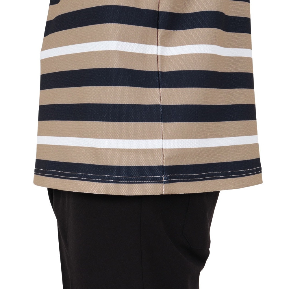 トミー ヒルフィガー ゴルフ（TOMMY HILFIGER GOLF）（メンズ）ゴルフウェア 吸水速乾 マルチボーダー 半袖ポロシャツ THMA506-SND