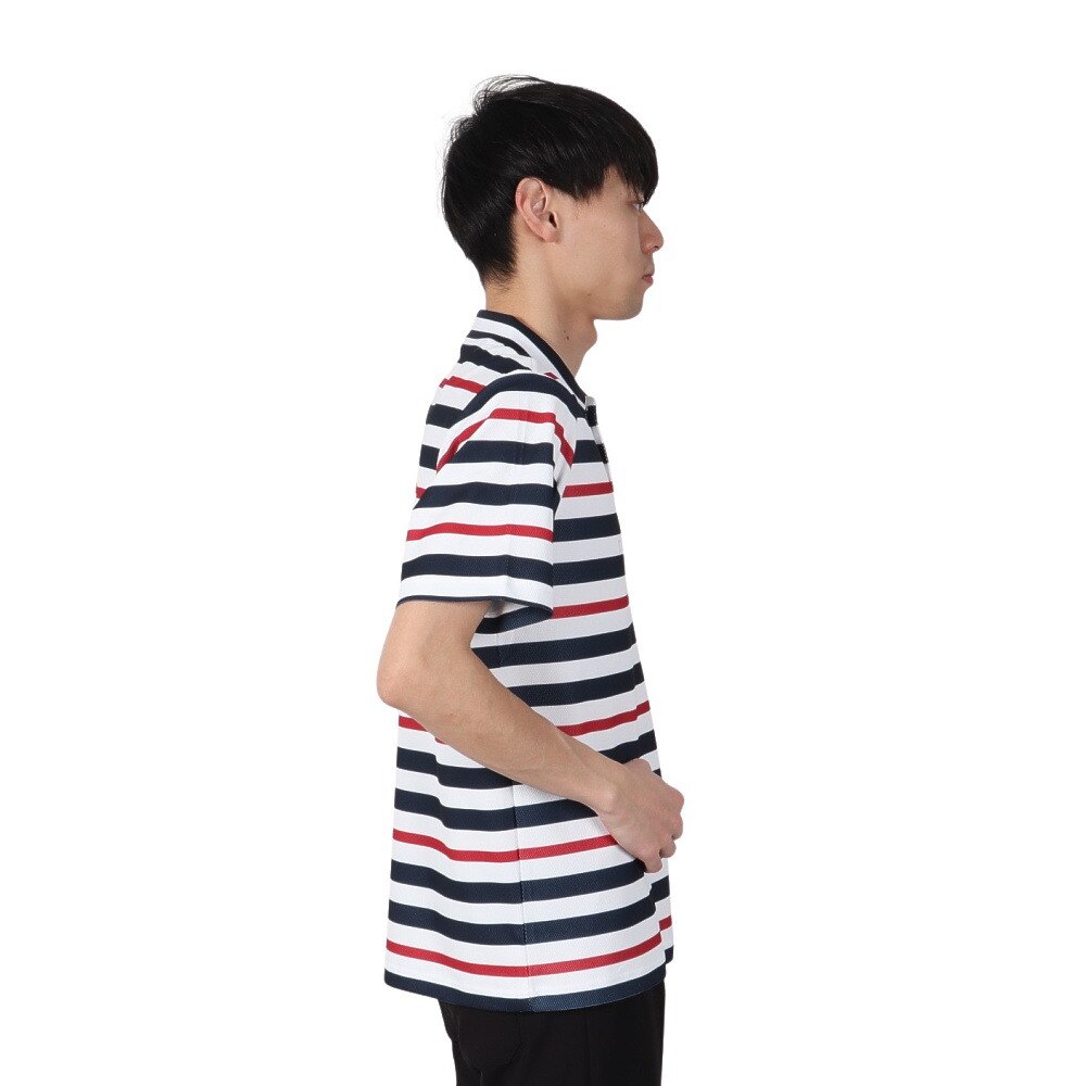 トミー ヒルフィガー ゴルフ（TOMMY HILFIGER GOLF）（メンズ）ゴルフウェア 吸水速乾 マルチボーダー 半袖ポロシャツ THMA506-TRI