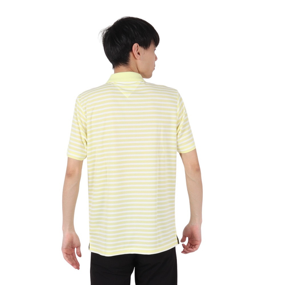 トミー ヒルフィガー ゴルフ（TOMMY HILFIGER GOLF）（メンズ）ゴルフウェア 吸水速乾 エッセンシャル 半袖ポロシャツ THMA514-YEL
