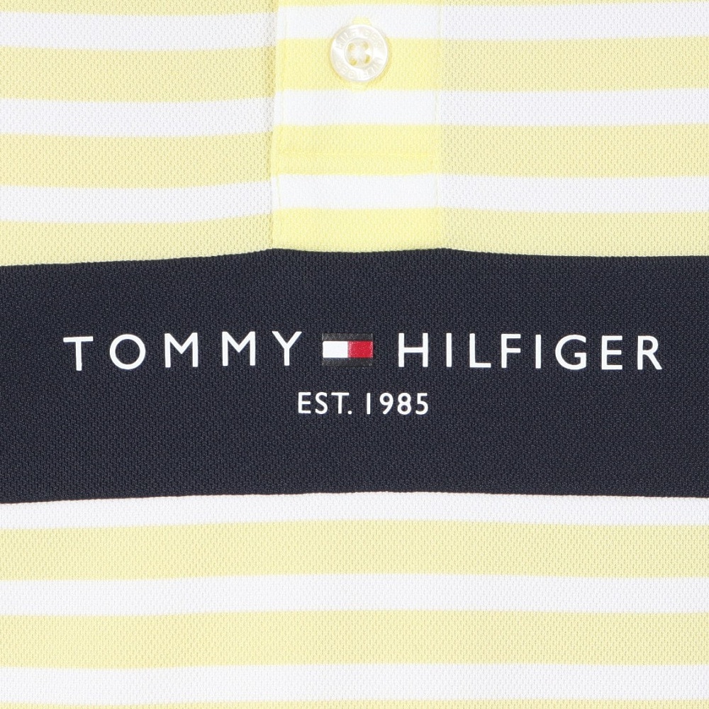 トミー ヒルフィガー ゴルフ（TOMMY HILFIGER GOLF）（メンズ）ゴルフウェア 吸水速乾 エッセンシャル 半袖ポロシャツ THMA514-YEL