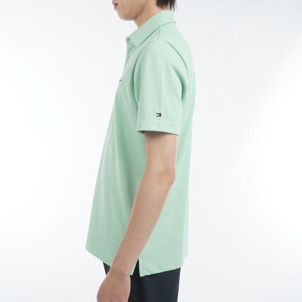 トミー ヒルフィガー ゴルフ（TOMMY HILFIGER GOLF）（メンズ）ゴルフウェア 吸水速乾 ロゴジャガード 半袖シャツ THMA530-LMGR