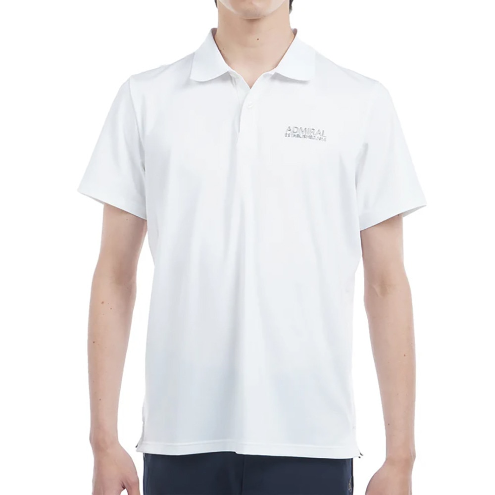 アドミラル ゴルフ（Admiral GOLF）（メンズ）ゴルフウェア 吸水速乾 UV パフォーマンス 半袖ポロシャツ ADMA520-WHT