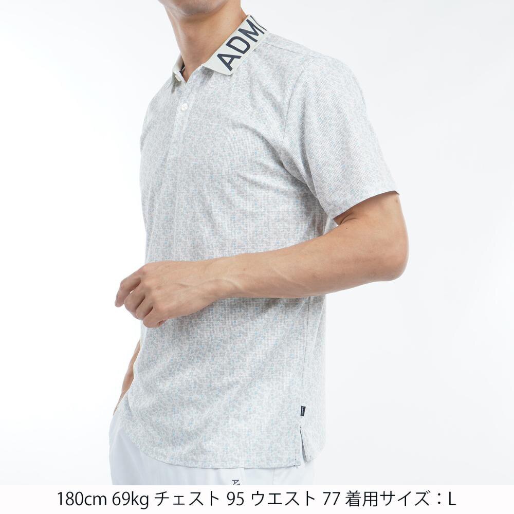 アドミラル ゴルフ（Admiral GOLF）（メンズ）ゴルフウェア 花柄プリント ポロシャツ ADMA535-LGRY