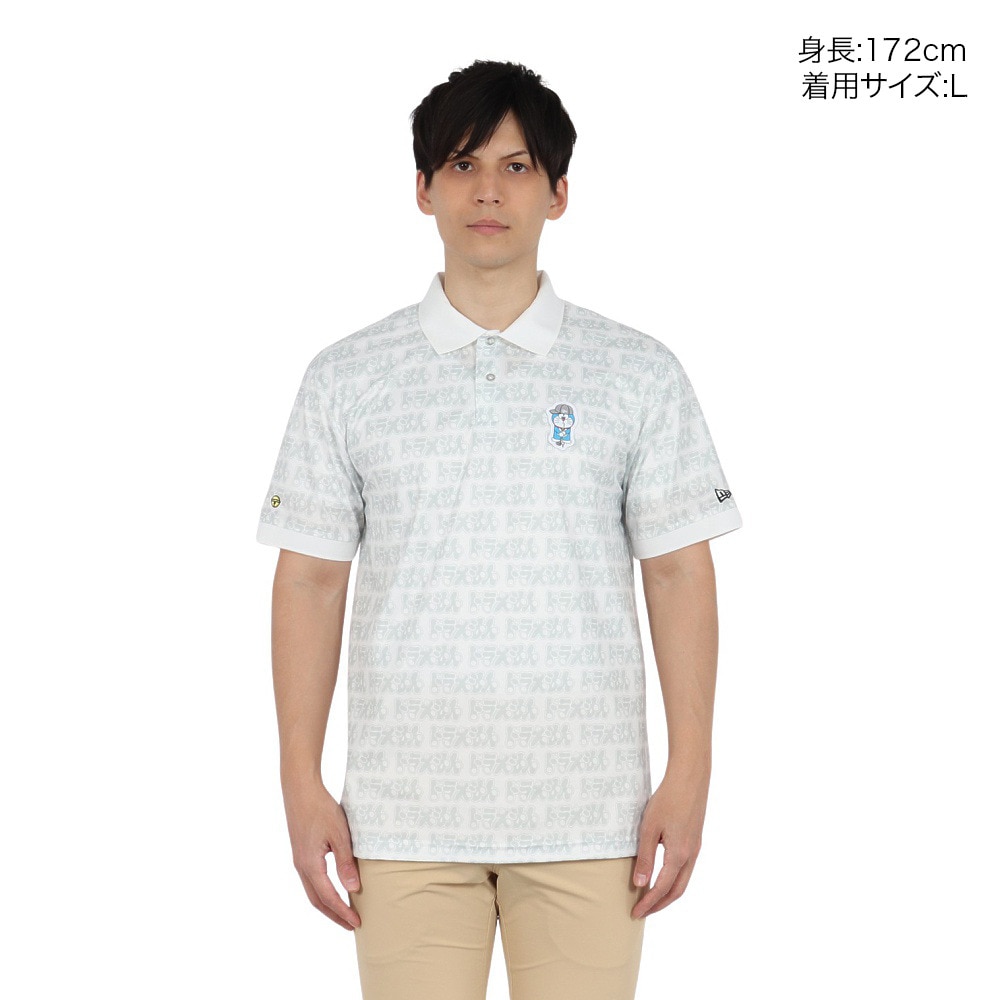 ニューエラ（NEW ERA）（メンズ、レディース）ゴルフウェア 吸汗速乾 抗菌 半袖 ポロシャツ ドラえもん パターン 14520735