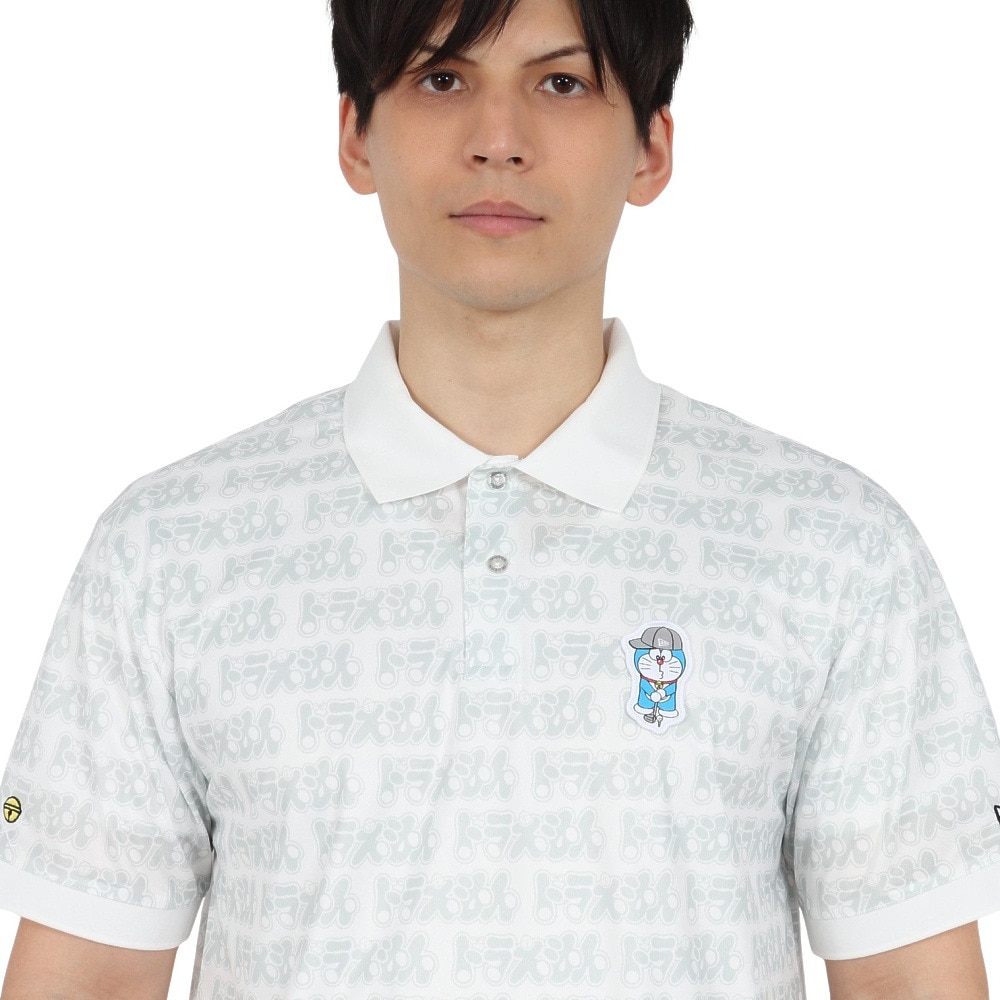 ニューエラ（NEW ERA）（メンズ、レディース）ゴルフウェア 吸汗速乾 抗菌 半袖 ポロシャツ ドラえもん パターン 14520735