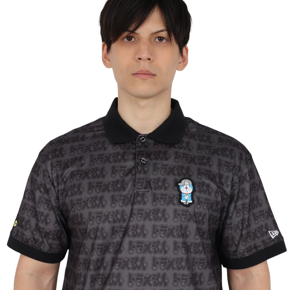 ニューエラ（NEW ERA）（メンズ、レディース）ゴルフウェア 吸汗速乾 抗菌 半袖 ポロシャツ ドラえもん パターン 14520736