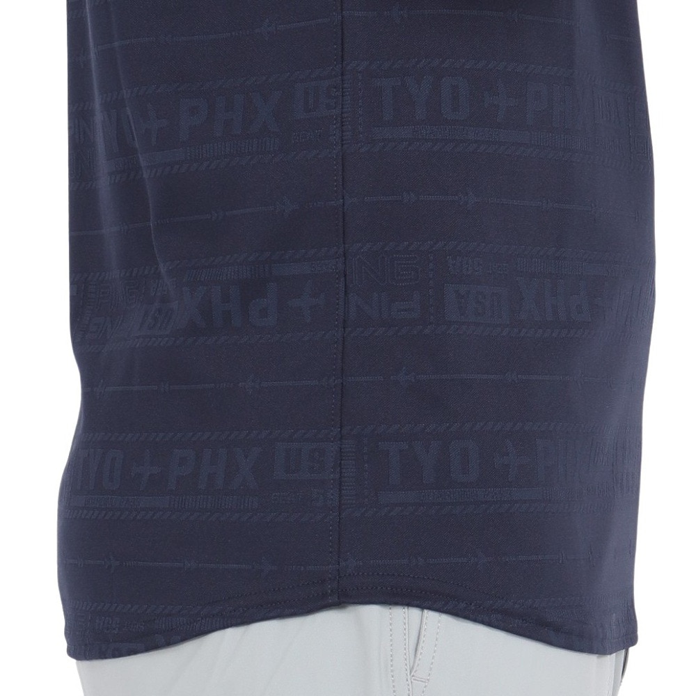 ピン（PING）（メンズ）ゴルフウェア チケット柄ジャガード 半袖ポロシャツ 621-5160219-120