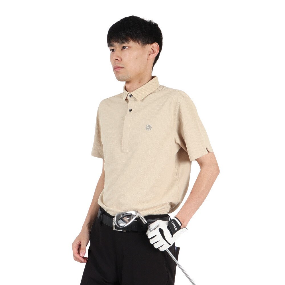 セントアンドリュース（ST.ANDREWS）（メンズ）ゴルフウェア ハイゲージストライプ UV 半袖ポロシャツ 042-5160553-040