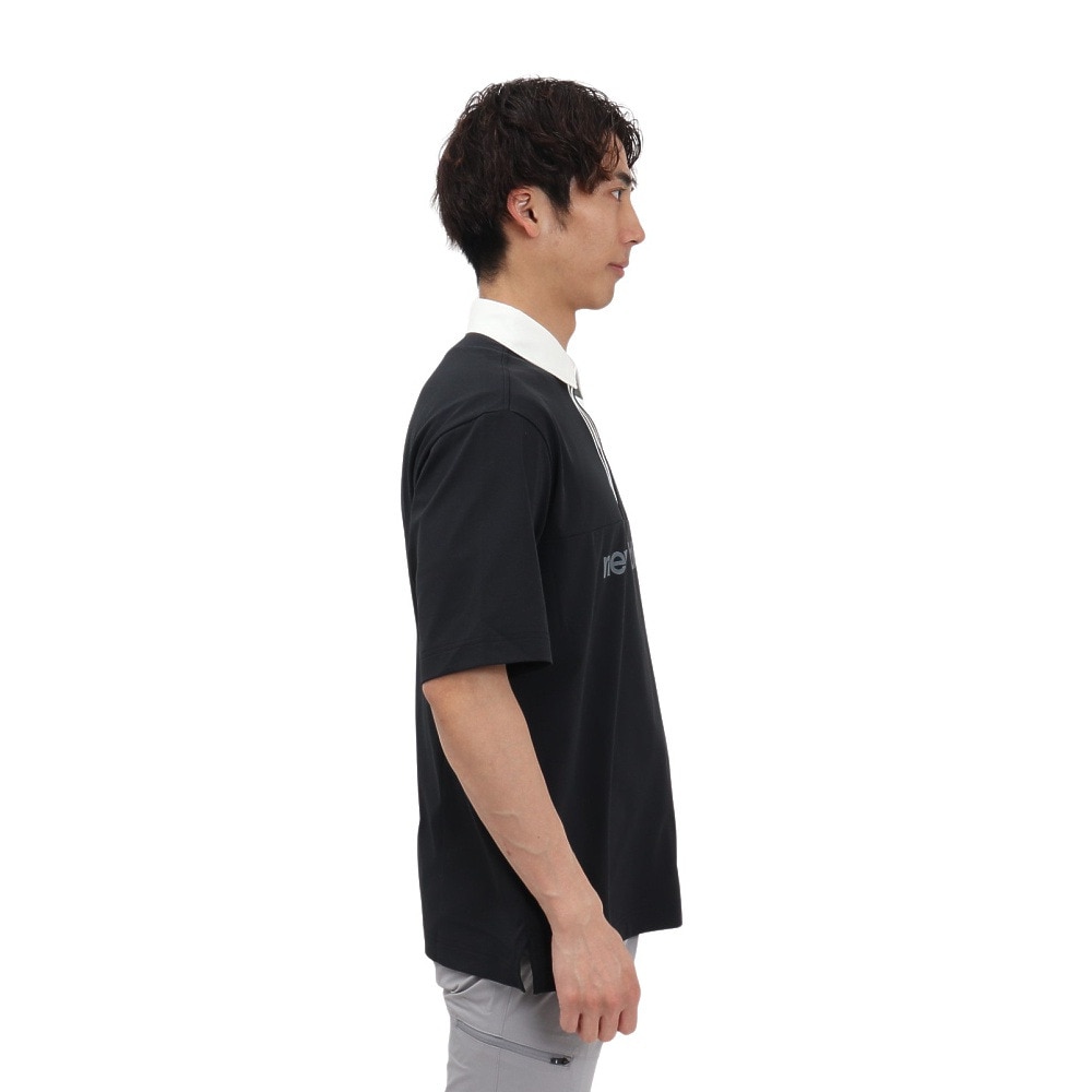ニューバランス（new balance）（メンズ）ゴルフウェア 接触冷感 半袖 ラガーシャツ 012-5166004-010