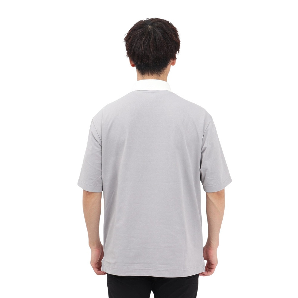 ニューバランス（new balance）（メンズ）ゴルフウェア 接触冷感 半袖 ラガーシャツ 012-5166004-023