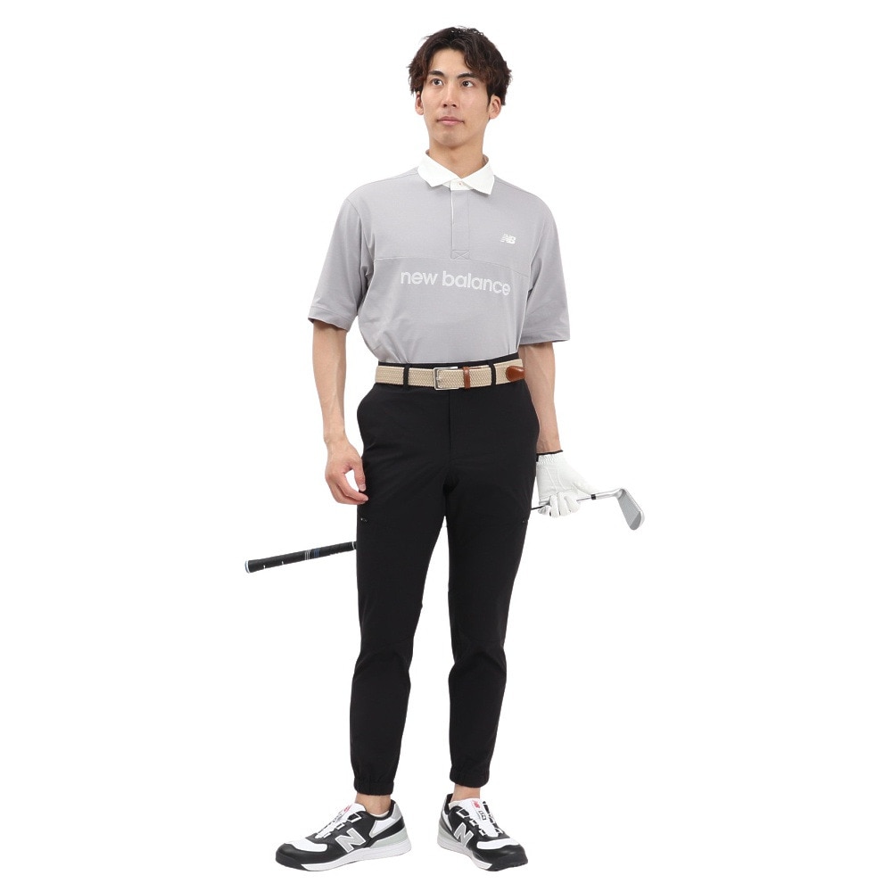 ニューバランス（new balance）（メンズ）ゴルフウェア 接触冷感 半袖 ラガーシャツ 012-5166004-023