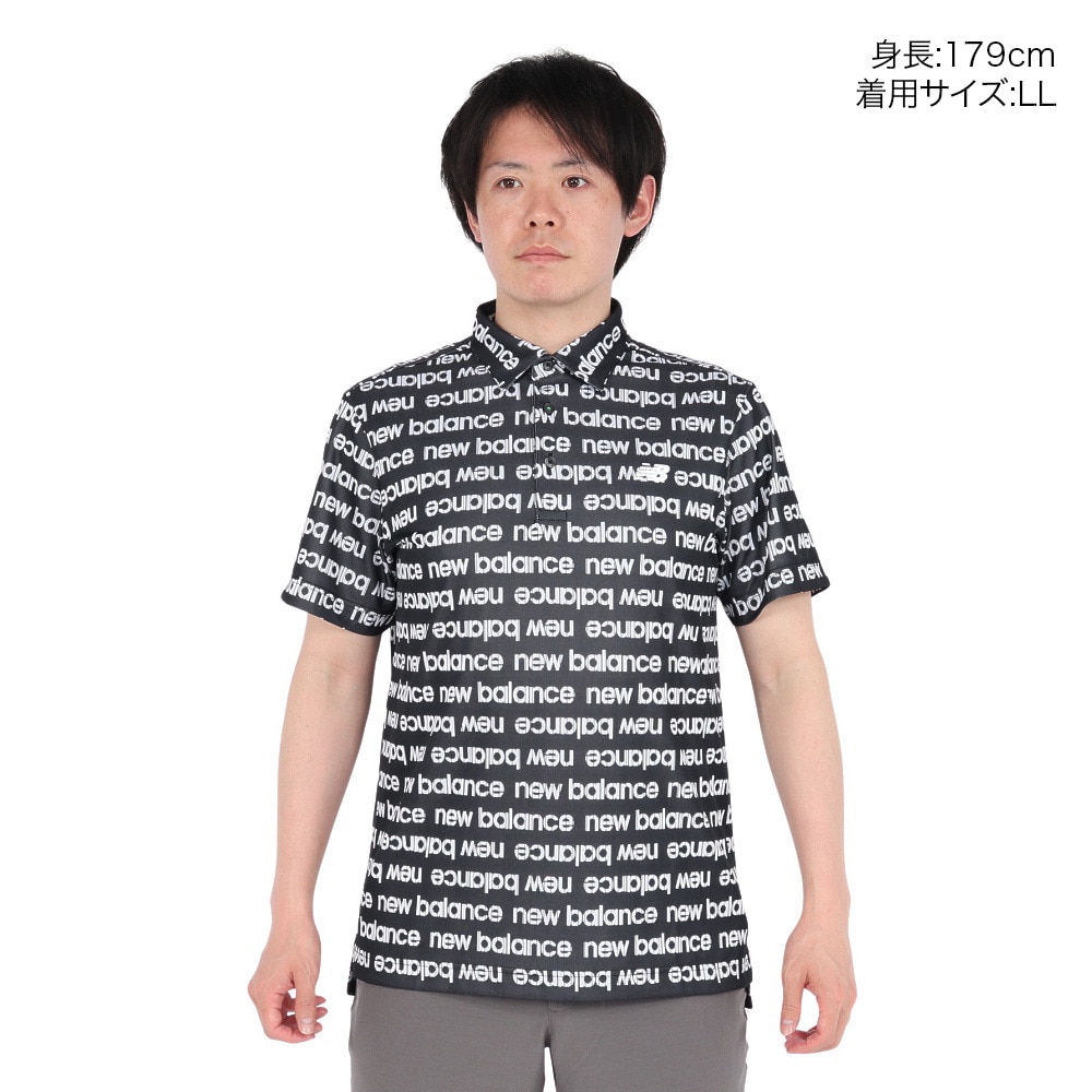 ニューバランス（new balance）（メンズ）ゴルフウェア 吸汗速乾 半袖 カラーシャツ 012-5168002-011