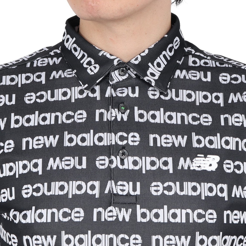 ニューバランス（new balance）（メンズ）ゴルフウェア 吸汗速乾 半袖 カラーシャツ 012-5168002-011