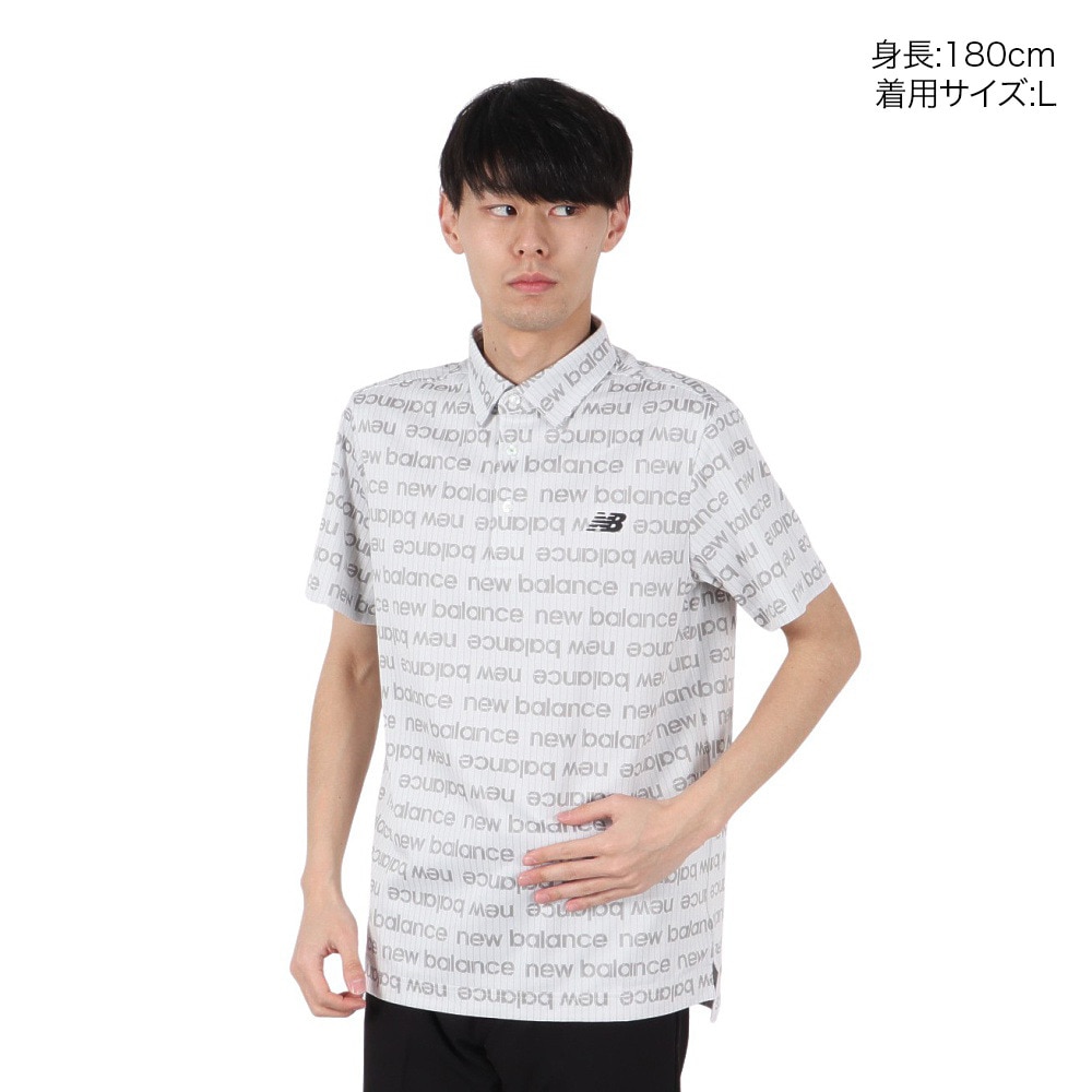 ニューバランス（new balance）（メンズ）ゴルフウェア 吸湿速乾 COLLAR 半袖ポロシャツ 012-5168002-030
