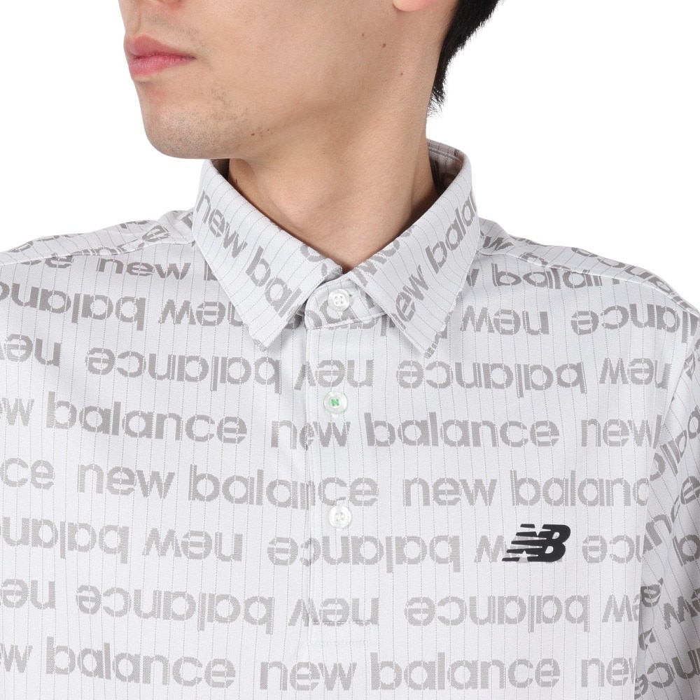 ニューバランス（new balance）（メンズ）ゴルフウェア 吸湿速乾 COLLAR 半袖ポロシャツ 012-5168002-030