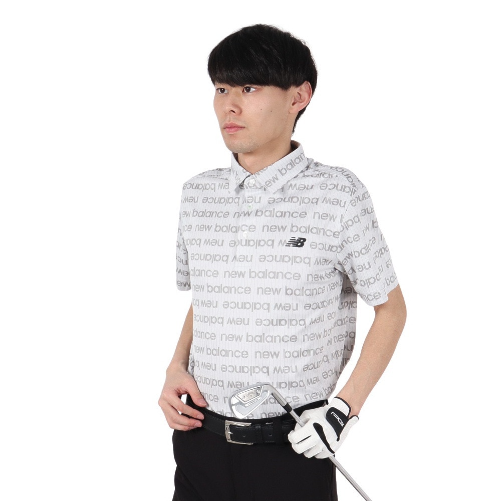 ニューバランス（new balance）（メンズ）ゴルフウェア 吸湿速乾 COLLAR 半袖ポロシャツ 012-5168002-030