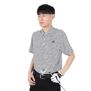 (メンズ)ゴルフウェア 半袖カラーシャツ 012-5168010-010