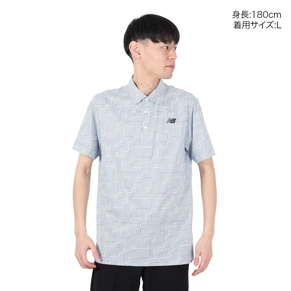 ニューバランス（new balance）（メンズ）ゴルフウェア 半袖カラーシャツ 012-5168010-110