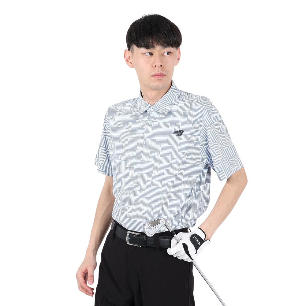 ニューバランス（new balance）（メンズ）ゴルフウェア 半袖カラーシャツ 012-5168010-110