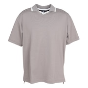 (メンズ)ゴルフウェア スキッパーネック 鹿の子 半袖シャツ DG5SHS08M BG00