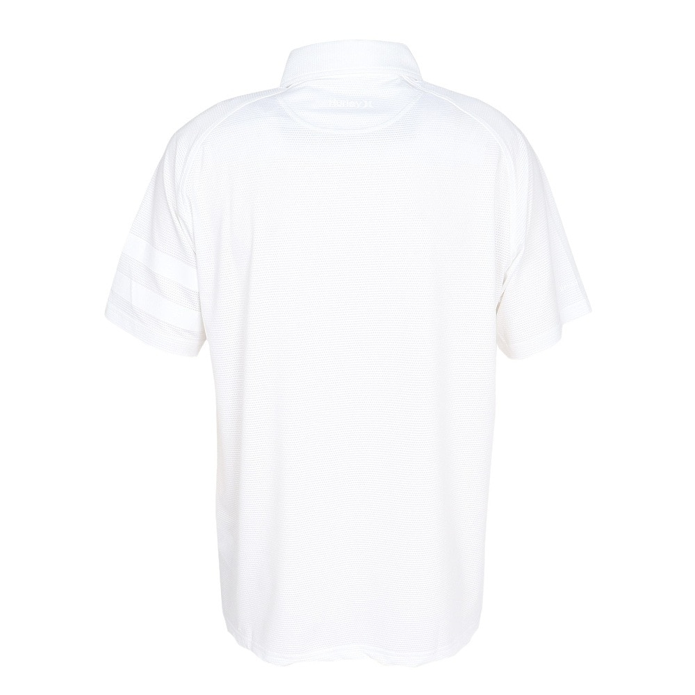 ハーレー（HURLEY）（メンズ）ゴルフウェア 軽量 通気性 ファントム メッシュ アイコン 半袖 ポロシャツ MGPS251110-WHT