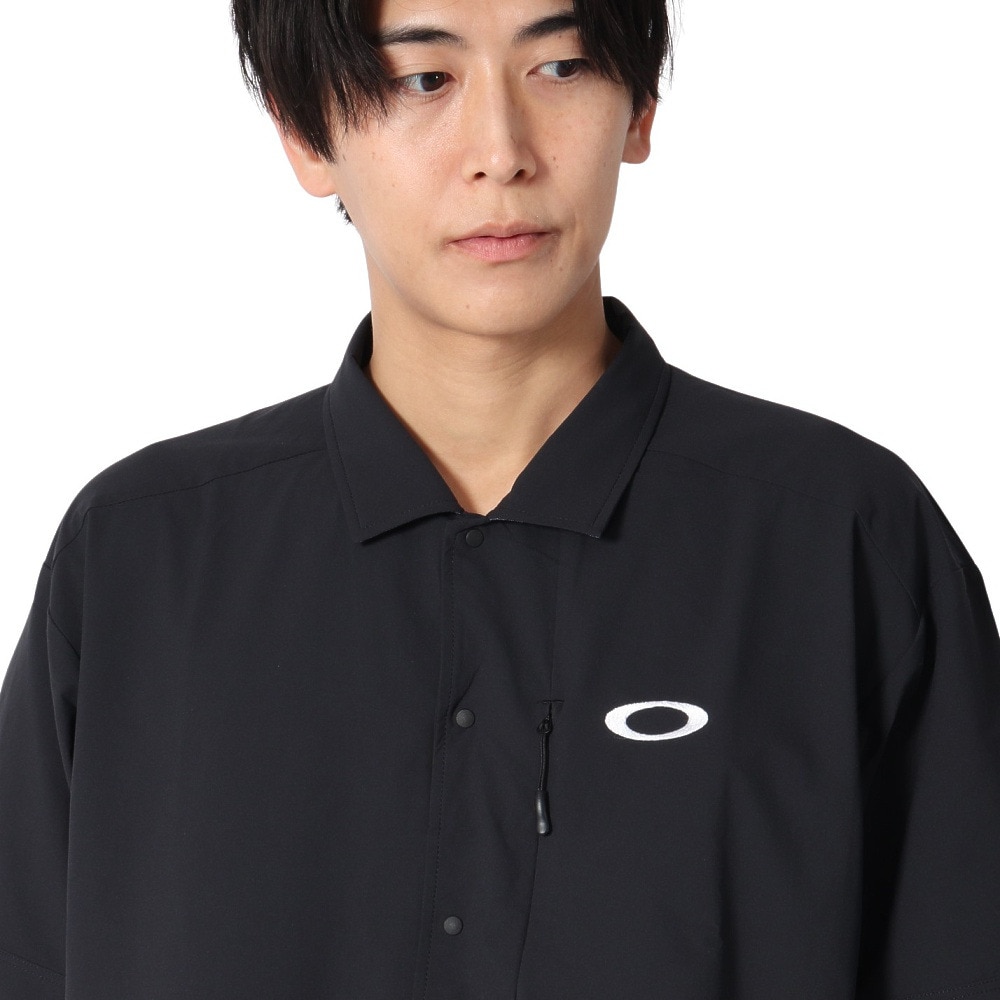 オークリー（OAKLEY）（メンズ）ゴルフウェア 吸汗速乾 接触冷感 STALWART COOL WV 半袖シャツ FOA407843-02E