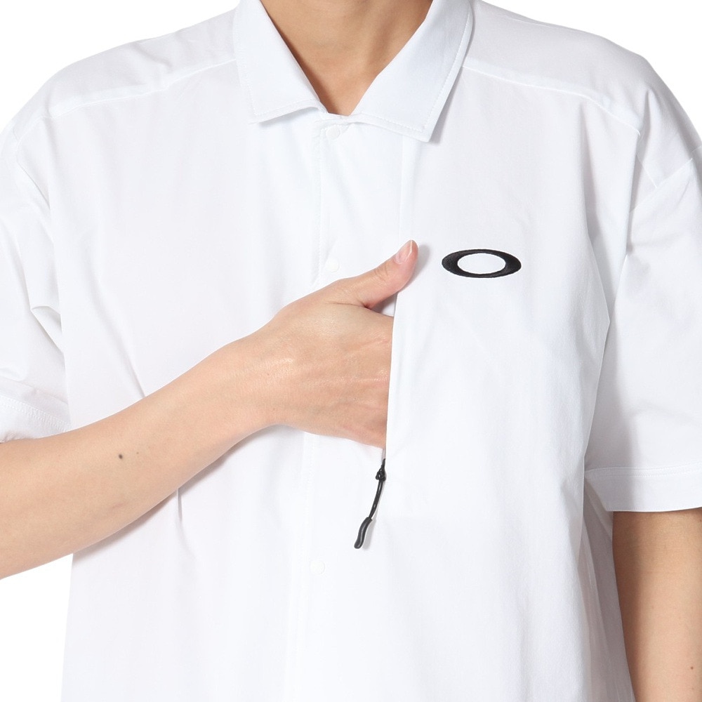 オークリー（OAKLEY）（メンズ）ゴルフウェア 吸汗速乾 接触冷感 STALWART COOL WV 半袖シャツ FOA407843-100