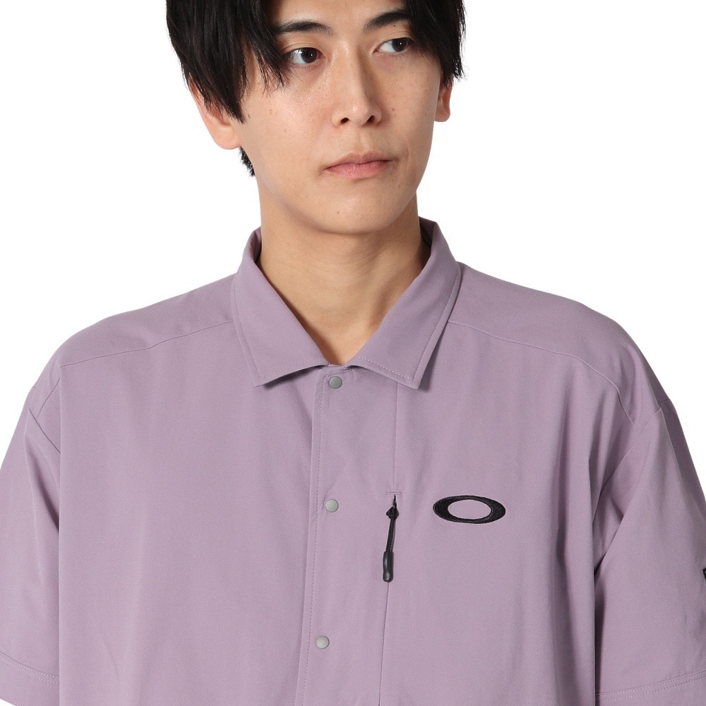 オークリー（OAKLEY）（メンズ）ゴルフウェア 吸汗速乾 接触冷感 STALWART COOL WV 半袖シャツ FOA407843-81Q
