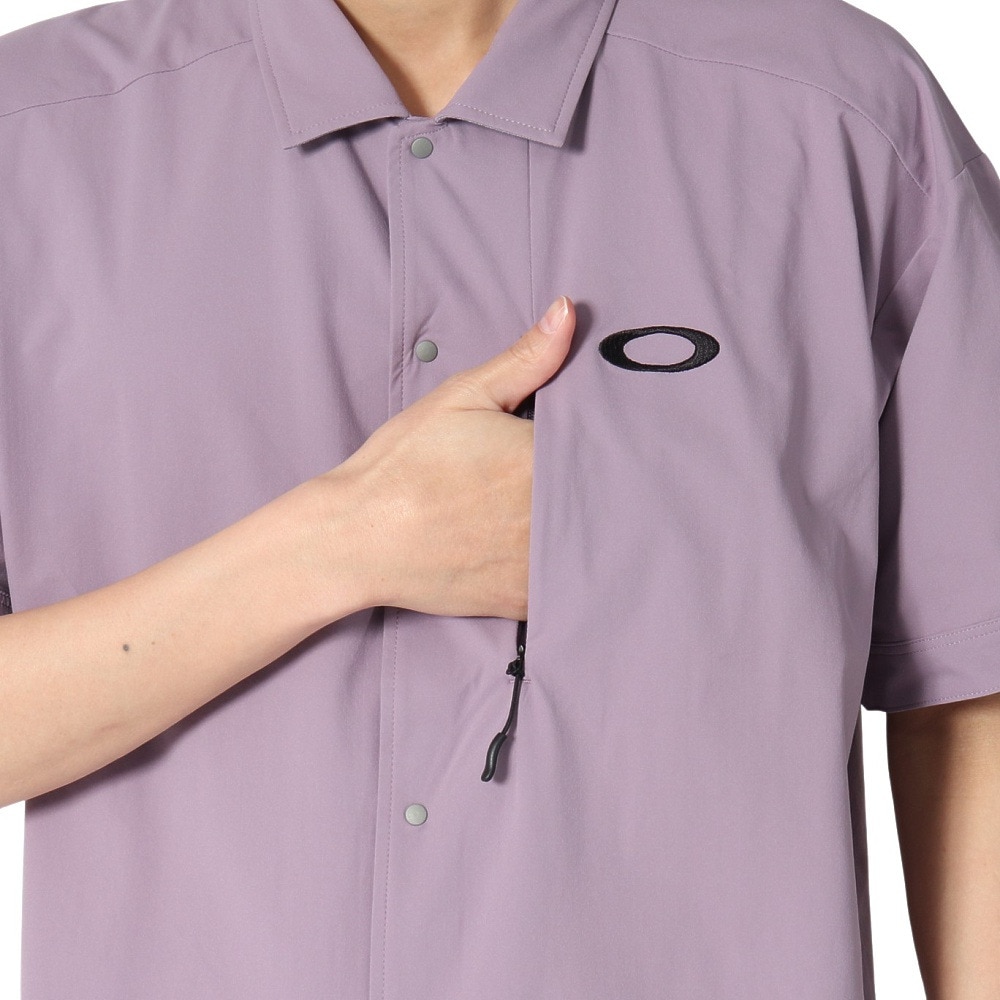オークリー（OAKLEY）（メンズ）ゴルフウェア 吸汗速乾 接触冷感 STALWART COOL WV 半袖シャツ FOA407843-81Q